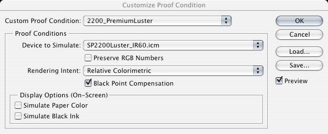 Photoshop: Soft Proofing View >