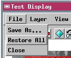 mouse button to execute the test filtering choose Close from the File menu on the Test Display window when you are finished testing When you test different areas, previous test results are retained