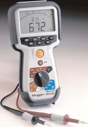 MIT400 CAT IV MIT400 CAT IV CAT IV 600 V applications TRMS & DC Voltage measurement Insulation testing up to 1000 V and 200 GΩ Continuity testing at 200 ma or 20 ma down to 0.