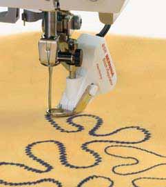 With the Bernina Stitch Regulator, free-motion stitching really is freeing. Patented* Bernina Stitch Regulator (BSR) (optional) This patented innovation turns free-motion stitching into creative play.