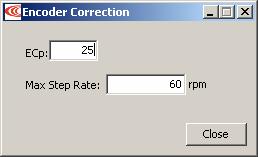 Stepper Mode Phase and Tune Stepnet Panel Amplifier User Guide 6.5: Encoder Correction Optionally set encoder correction options: 6.5.1.1 Make sure the Encoder Correction option has been set.