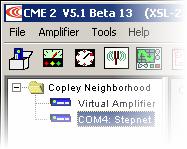Mode Selection and General Setup Stepnet Panel Amplifier User Guide 5.3.2: Starting CME 2 and Choosing an Amplifier NOTE: Digital input 1 (IN1) must be configured as a hardware disable.