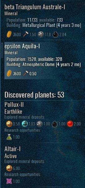 Planet Screen: provides a more detailed description of what is going on on a specified planet. Economics Screen: you will already be here, and the button will be highlighted.