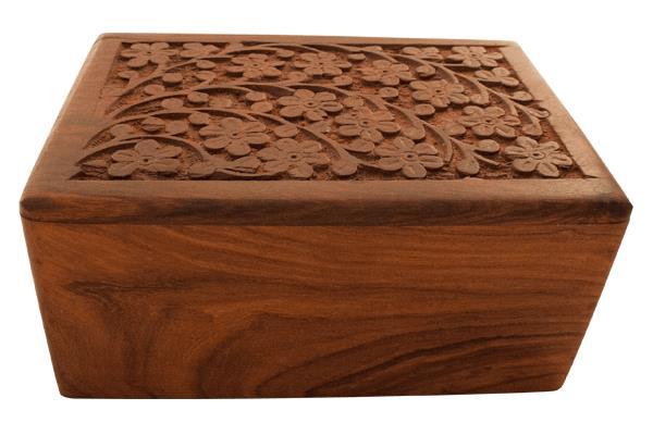 Memorial Chests & Boxes CARVED ROSEWOOD CHEST - SE Name plate with one line engraving included TP110 532 XS 35 lb $ 55.