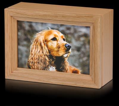 00 OAK PICTURE URN - SE Name plate with one line engraving included B014-L L 80 lb $ 90.