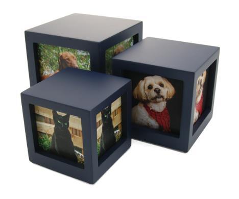 Memorial Chests & Boxes MDF PHOTO CUBE NAVY - SO - SE or TBE CMPC17-25 P 15 lb $ 90.