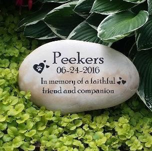 Memorial Stones RIVER ROCK MARKERS Includes engraving - see