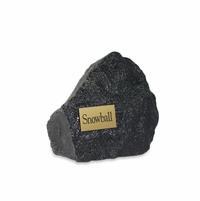 Memorial Stones SANDSTONE ROCK URN 1 line engraved plate included fee for additional lines B028-M M 65 lb $ 140.00 B028-L L 100 lb $ 160.