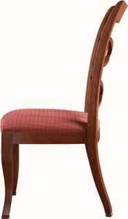Available in Drexel Custom Finishes. 689-750 UPHOLSTERED ARM CHAIR W24.25 (62cm) D25 (64cm) H42 (107cm) Arm height: 26.