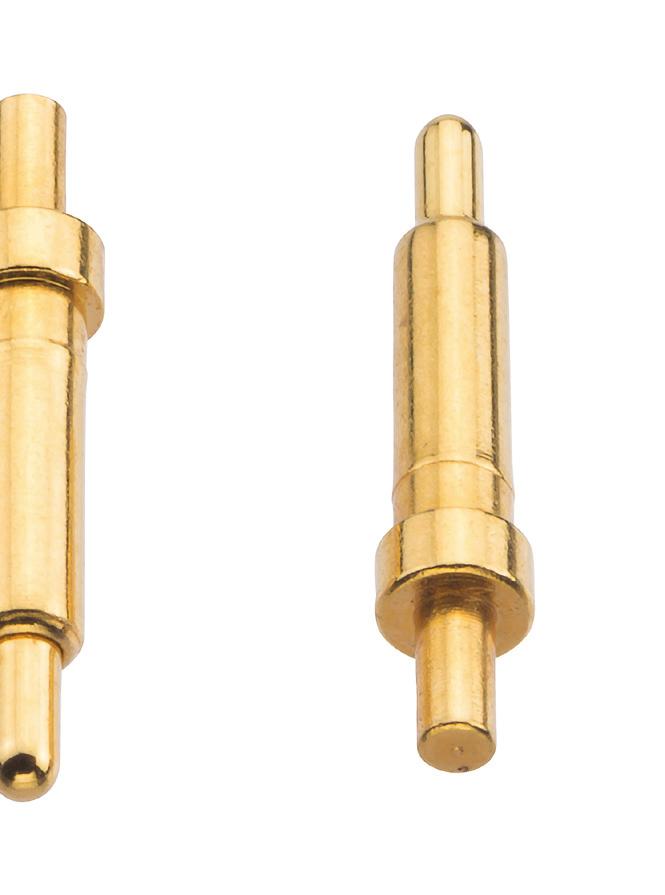 Spring Loaded Contact Connectors SPRING LOADED CONTACTS Single Spring Loaded Contacts PC Tail PC Tail Pogo pins can be soldered as surface mount, using the PC Tail for location or lateral strength.