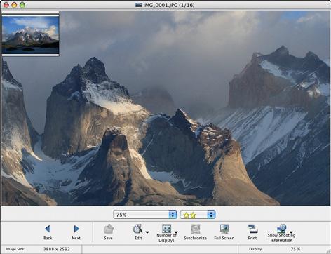 Drag the enlargement display position in the navigator window and display the part of the image you want to check.