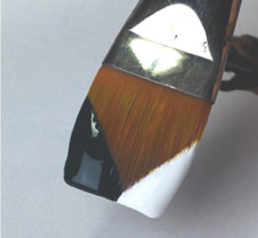 Trace on the pattern for the bare tree. Use a #1 Liner brush to paint the tree with a dark brown.