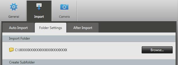 On the [Auto Import] tab, choose [Start importing images automatically when this software is launched].