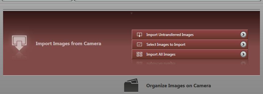 Basic Advanced Importing All Images Import all camera/camcorder images as follows: On the menu screen, click [Import Images from Camera], and then click [Import All Images].