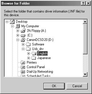 [\USB_drv\English] folder. Click the [Next] button.