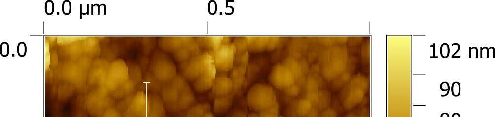 Figure S2: AFM measurement of the ZnO(NP) layer.