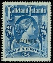 Falkland Islands: 1898 High Values 595 Ex 596 Ex 597 Ex 598 599 595 S 2s.