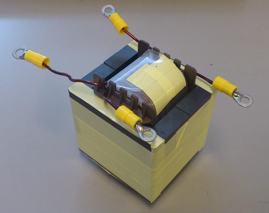 Figure 36 Medium frequency transformer for the lab setup Due to high current peaks that occur in DCM, it is important to ensure the transformer s core does not get saturated.