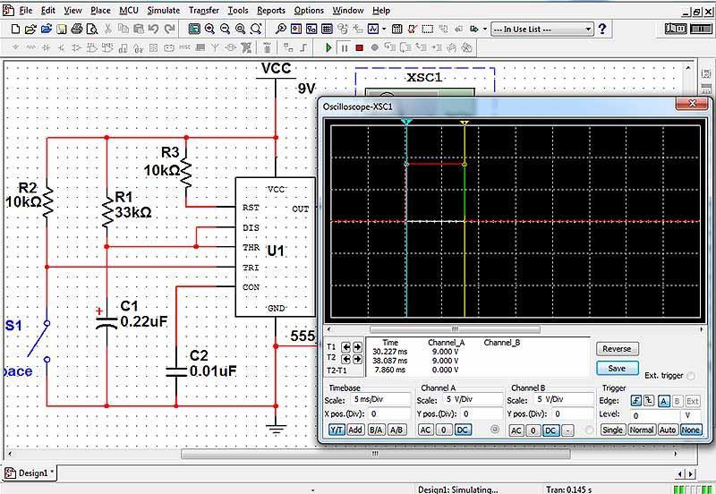 SOFTWARE SIMULATION: The software simulation using MultiSim allowed use to efficiently design the circuit without going into hardware.