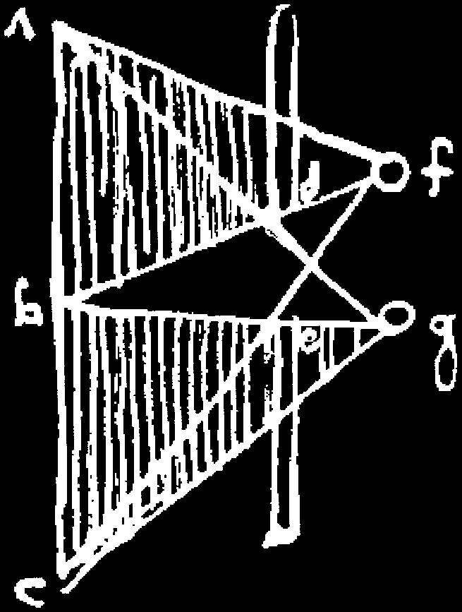 LEONARDO S CONSTRAINT 259 Figure 4. An illustration in one of Leonardo s notes described in Strong (1979) with the heading What part of the field can the eye see which looks through a small hole.