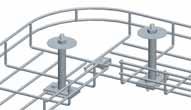 Cable Trays bolt together to any custom confi guration. Available in 5ft. and 10ft. lengths.