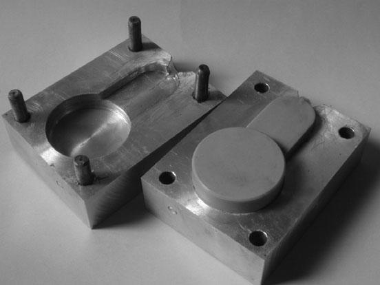 Figure 19 - Powder separation and cutting Two phase moulding Not a widely used method, can replace the