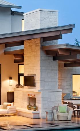 Common cut stone accents include window sills, hearths, mantles, pool