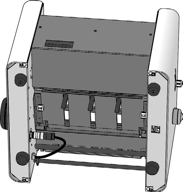 Remove the two finger knobs A (fig.22). Pull the fold plate out of the machine and remove blocked documents. To replace the fold plate, hold up the paper stop fingers B (fig.