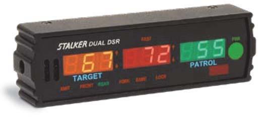 Available: The operator can DISPLAY or LOCK: 1) Strong targets 2) Fast targets By displaying both strongest and faster targets simultaneously, the Stalker DSR can monitor faster vehicles passing
