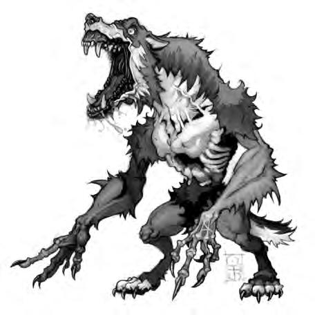 Special Attacks: Disease, leap Special Qualities: Darkvision 60 ft.