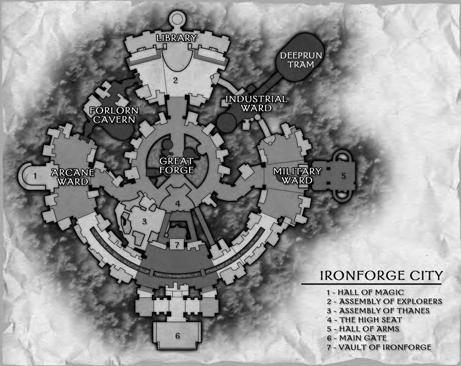 Geography Ironforge is an enormous underground city. Hollowed out of Ironforge Mountain, the capital is a marvel of dwarven engineering and stonework.