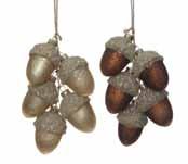 Glass Pinecone Cluster Ornament, 2 Colors