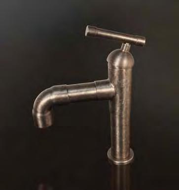 These bar & kitchen faucets, featuring offset lever handles and a prominent arching spout, are a