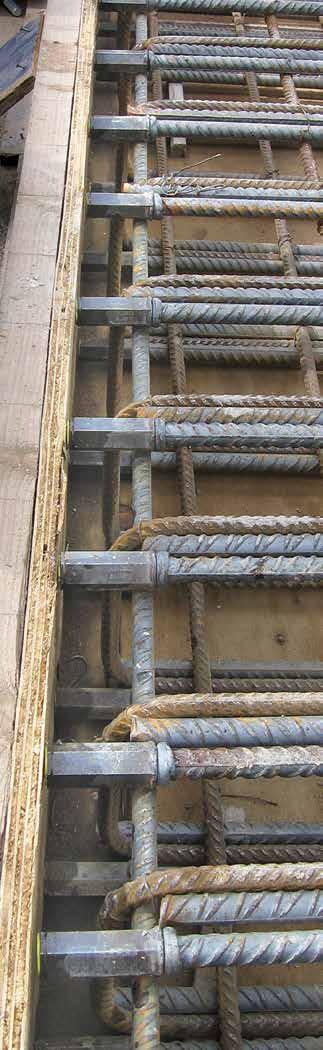 LENTON FORM SAVER Benefits LENTON FORM SAVER splices out perform dowel bars because of their ability to develop strength requirements independent of concrete cover.