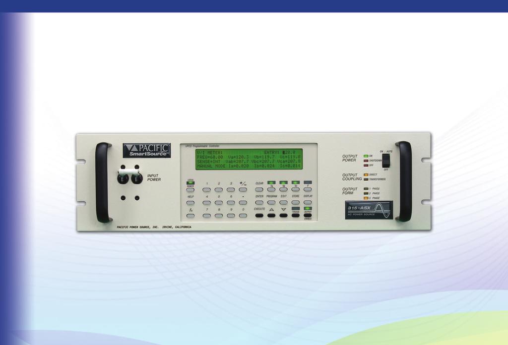 Total Control, Metering, and Analysis of AC Power. Simple, Intuitive Operation. Informative 160 Character LCD Display Soft green backlight. Adjustable.