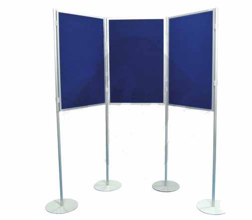 Portable Folding Display Panel - Royal Blue(Rental) Clip and Pole Panel is a versatile system that can be used in various configuration, use it individually or joining up.