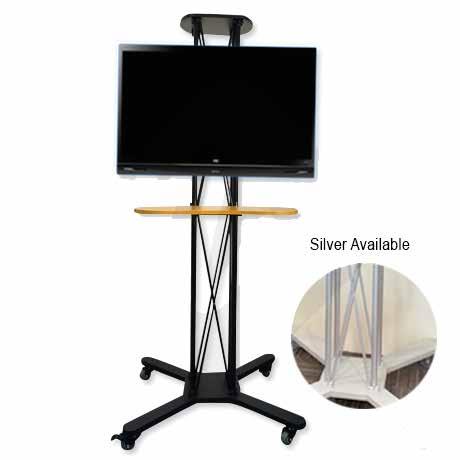 Mobile TV Stand (Sales & Rental) The TV stand is designed with a truss like display and is easily assemble within minutes with no tools required.
