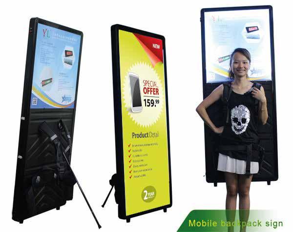 Man Pack Easy way to hold your billboard and walk around the shopping mall With this hands