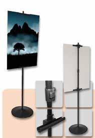 length of banner by utilizing 2 or more T-Bars Print dimensions (WxD) Max 2400mm height Tripod