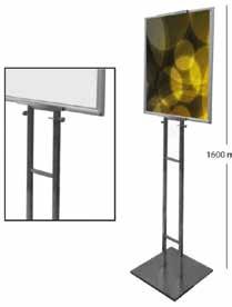 Bus Stop Stand Image size :450mm x 2200mm (H) Weight : 5 kg Strong, sturdy metal