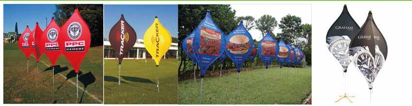 Flying Banner Make great outdoors banners, as they rotate smoothly in