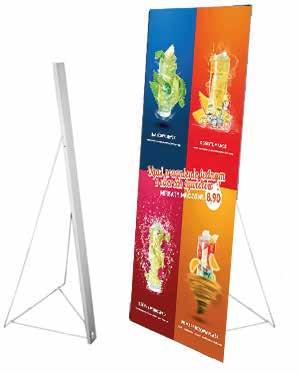 1.4m High Metal Standee Ideal