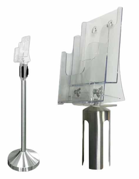 Q-Stand Brochure Holder A4 size brohure x 2 tier Q-Frame Ideal for any