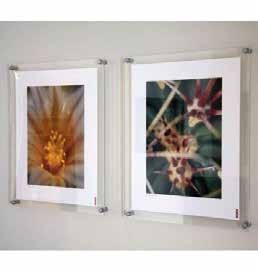 Perspex Poster Holder with Spacers (Acrylic Frame) Ideal for