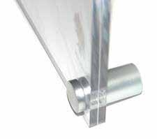 poster holder also feature a polished 4mm thick beveled front