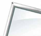 The perimeter-based framing using a U-shaped PVC profile is