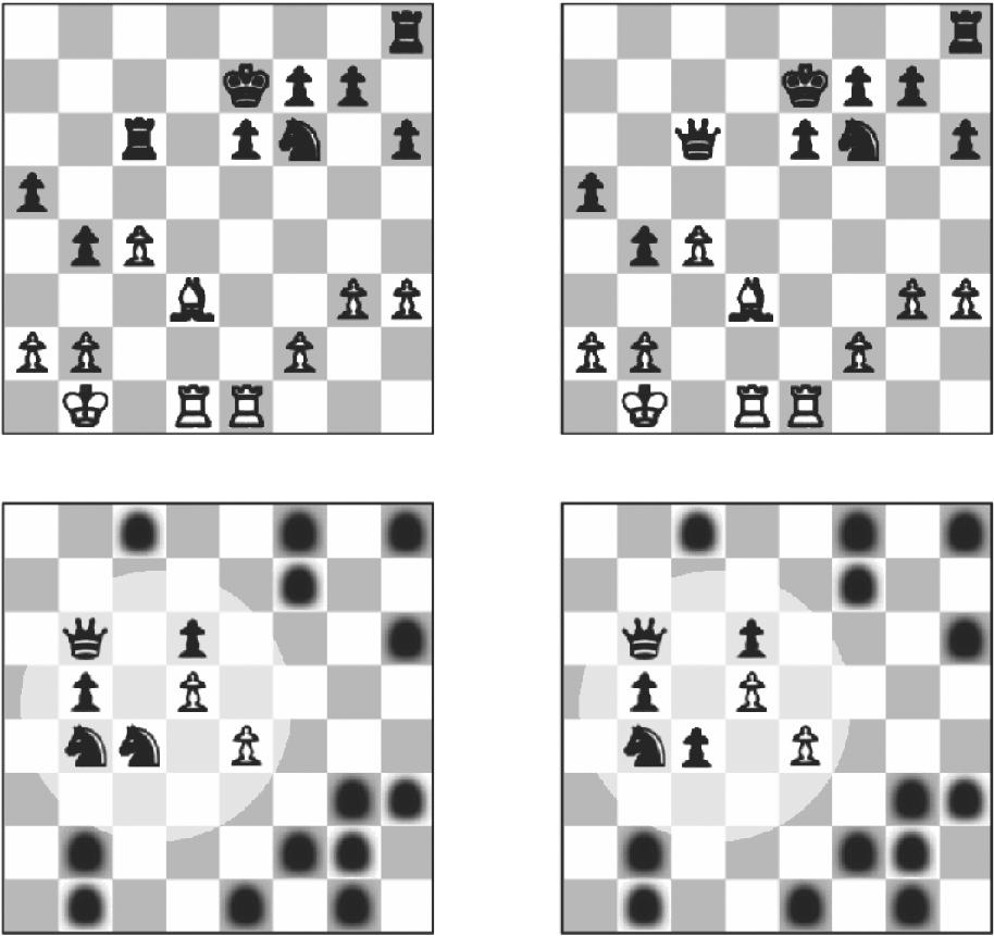 332 COGNITIVE PROCESSES IN EYE GUIDANCE pieces in the chess configurations. Thus, random positions maintained the same spatial configuration but destroyed the chess relation information.