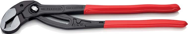 WATERPUMP PLIERS KNIPEX Cobra XL/XXL Pipe Wrenches and Water Pump Pliers DIN ISO 5743 87 0 > greater gripping capacity but much lower weight than comparable pipe wrenches > fast push button