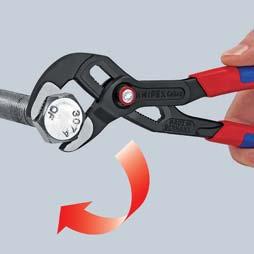 hinge bolt with the first workload The gripping width of the pliers is then fixed and can only be adjusted by pressing