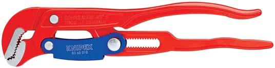 PIPE WRENCHES Pipe Wrenches S-Type DIN 5234 83 3 > slim, S type jaw > jaws with offset teeth in opposite direction > teeth additionally